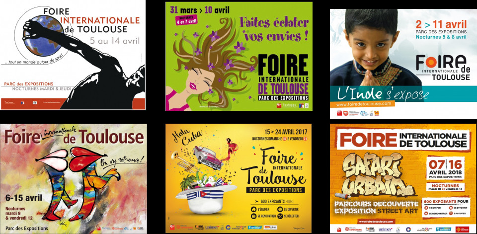 Affiches Foire Internationale de Toulouse 2003-2018